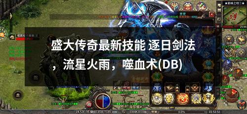 盛大传奇最新技能 逐日剑法,流星火雨,噬血术(DB)